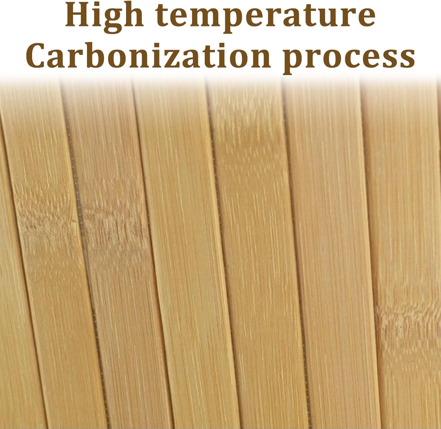 Laundry Hamper with Lid, Bamboo Laundry Basket with Handles, Removable Machine Washable Laundry Basket, for Laundry Room, Bedroom, Bathroom(Brown,Round)