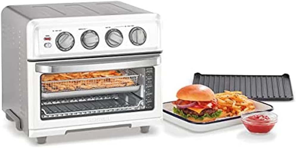 Cuisinart TOA-70W AirFryer Toaster Oven with Grill White Bundle with 1 YR CPS Enhanced Protection Pack