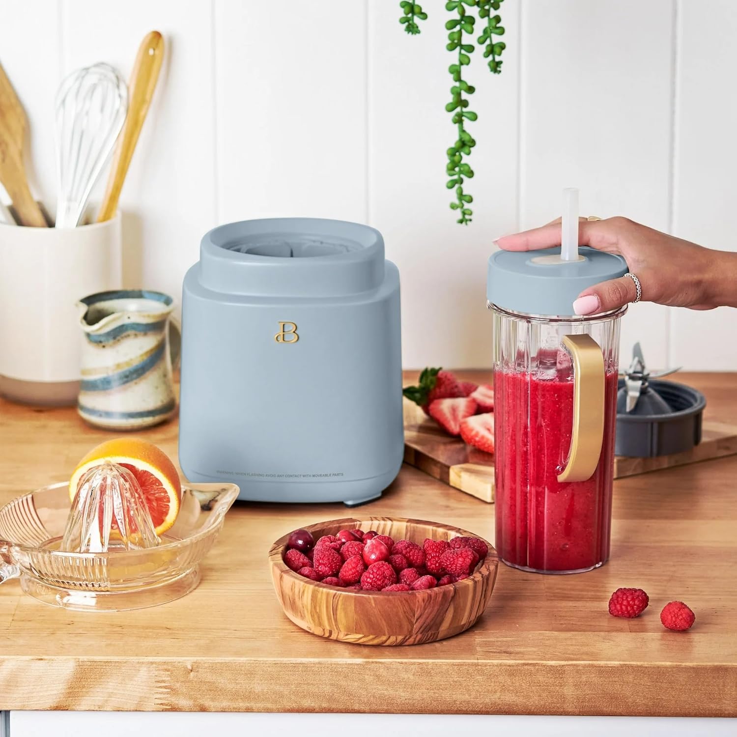 Beautiful PowerExact Blender System, Cornflower Blue by Drew Barrymore