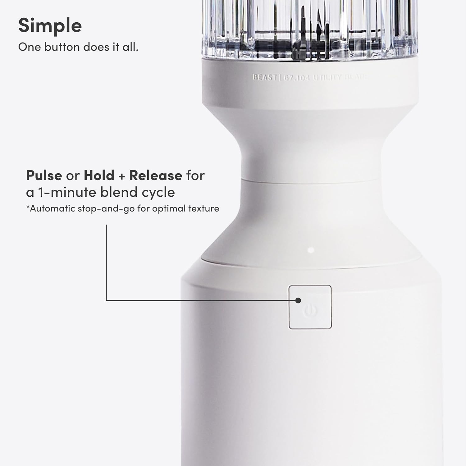 Beast Mega 1200 Plus | Premium Countertop Blender | Smoothies, Shakes, Sauces, Dips, Soups | Blends Ice and Frozen Fruit | XL Vessel | With Extra Vessels, Straw System | 1200W | (Cloud White, 120V)