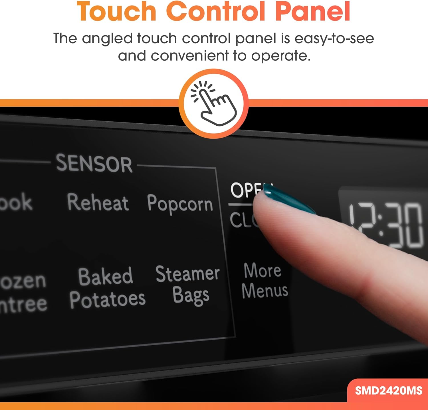 Sharp SMD2420MS 24-Inch Built-In Microwave Drawer Oven, 1.2 Cu. Ft, Stainless Steel, Touch Control Panel, Sensor Cook Technology, Under-Counter Installation