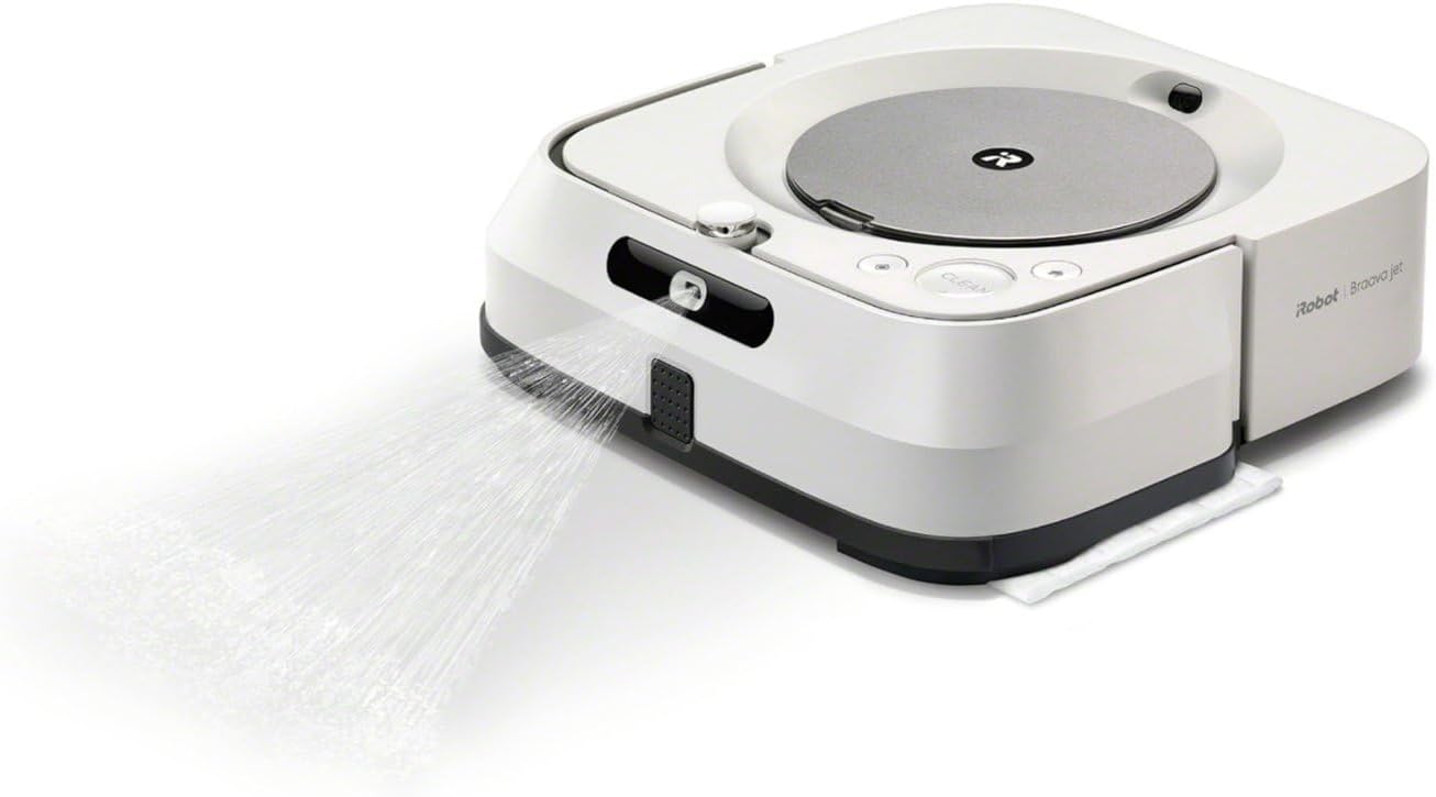 iRobot Braava Jet M6 (6110) Ultimate Robot Mop- Wi-Fi Connected, Precision Jet Spray, Smart Mapping, Works with Alexa, Ideal for Multiple Rooms, Recharges and Resumes (Renewed)