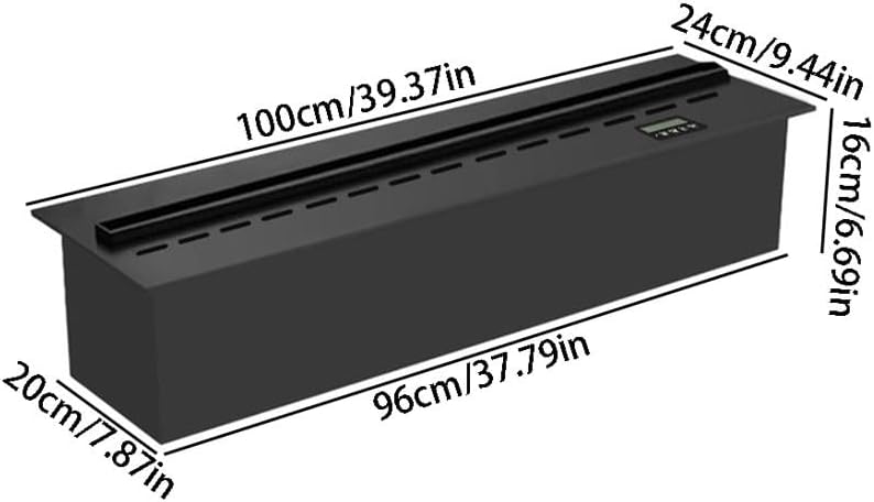 3D Water Vapor Fireplace with Humidifier Flame European Style Simple Intelligent Atomization Fireplace Home TV Cabinet Fireplace Simulation Flame Embedded Fireplace(C)