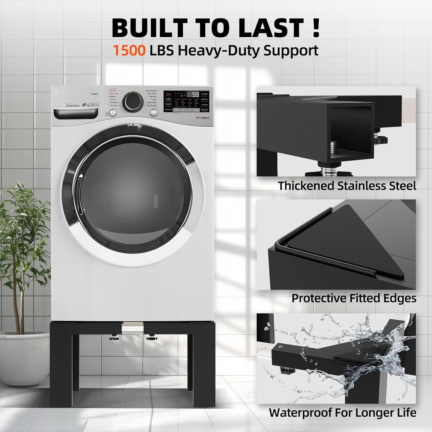 Dollate Heavy-Duty Laundry Pedestal, 12