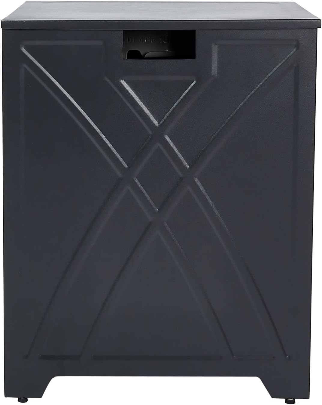 Propane Tank Cover Table, Square Propane Tank Holder Hideaway for 20 lb Propane Tanks, Gas Tank Storage Side Table - Carbon Gray