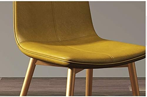 Modern Kitchen Dining Room Chairs Kitchen Chairs Set of 6 Modern Dining Chairs Lounge Barstool with Metal Legs PU Leather Seat and Backrests for Living Room Bedroom Office Lounge