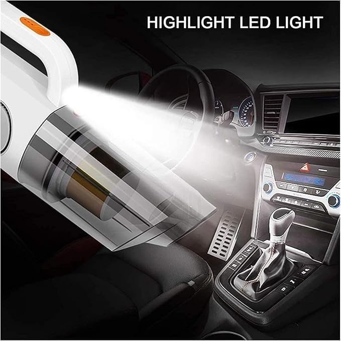 Cordless Handheld-Vacuum-Cleaner Lightweight Portable Mini Vac Inflator Air Tire for Car & Home, Cyclonic Suction Hand Rechargeable for Carpet Couch Dust Pet Cat Hair