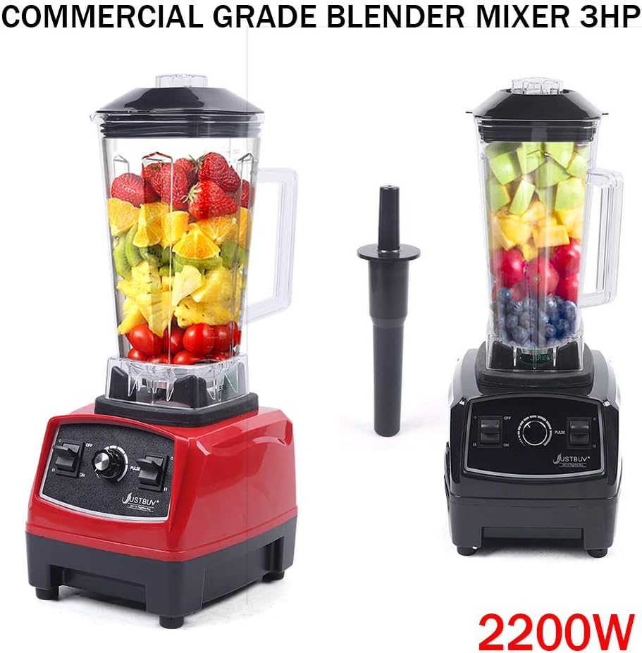 3HP 2200W Heavy Duty Grade Blender Mixer Juicer for Fruit Vegetable, Blender Countertop Smoothie Blender Machine with Variable Speed, 2L Tritan Container and 4500RPM for Home and Commercial