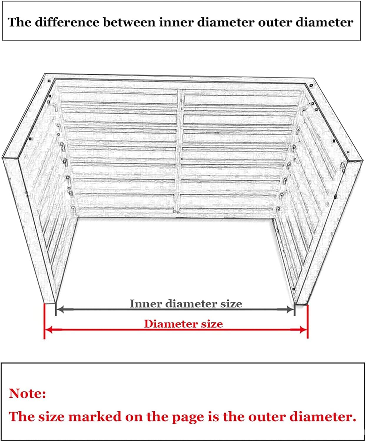 Air Conditioner Cover,Outdoor aluminum alloy Hidden Air Conditioning Fences Air-conditioning external machine rain-proof protective cover