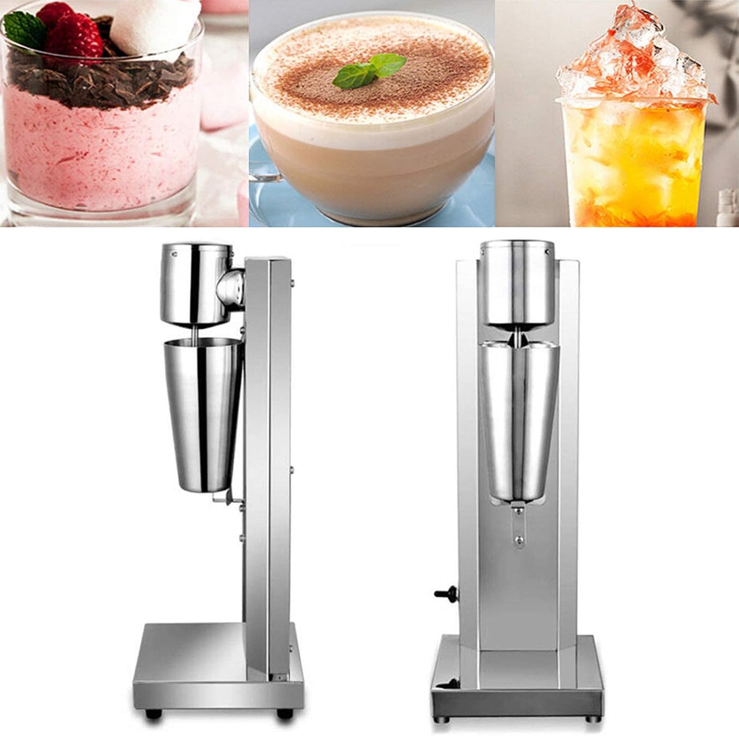 DYRABREST 650ML Commercial Electric Milk Shaker Maker Drink Smoothie Blender