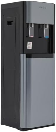 Bottom Loading Water Dispenser for 5 Gallon Bottle, Stainless Steel Portable Water Cooler Dispenser with LED Light - Hot and Cold Water, Anti-Rust Coating for Home, Office, Living Room, Dark Gray