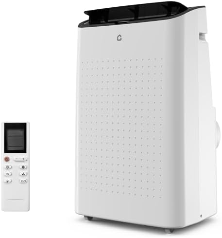 14000 BTU Portable Air Conditioner with Dehumidifier & Fan - 3-in-1 Cooling Unit for Rooms Up to 750 Sq.Ft, 90Pints/Day Dry Mode, 50dB Ultra Quiet, Self-Evaporative, Window Kit Included