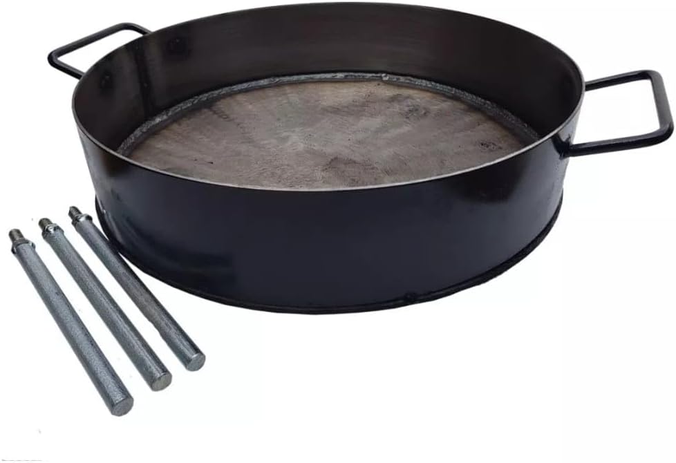 Steel Disc Plow, 17.7 Inch Diameter, for Argentine Grill - Argentine Cooking Plow Disc for Pollo al Disco, Cowboy Grill, 45 cm Diameter,