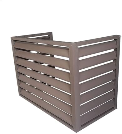 Fence to Hide air Conditioner,air Conditioner Fence,Anti-Theft Sturdy Aluminum AC Covers,Noise Reduction,Fence to Hide air Conditioner, Applicable to air Conditioner Outdoor Unit