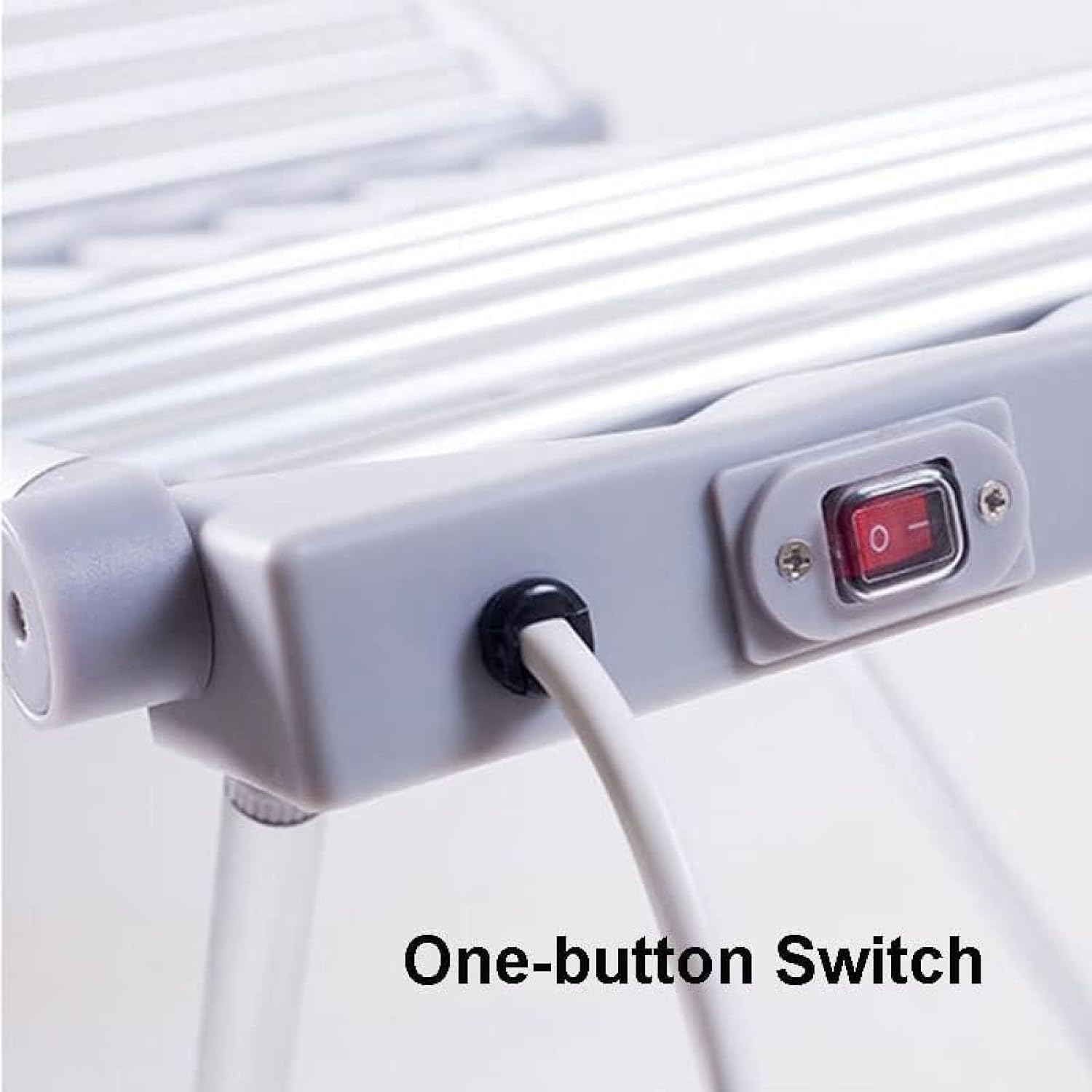 Winged Clothes Dryer Airer, Electric Heated Clothes Drying Rack, Foldable Laundry Airer with 18 Heated Bars, Lightweight and Stable, for Apartments, Home, Dorm