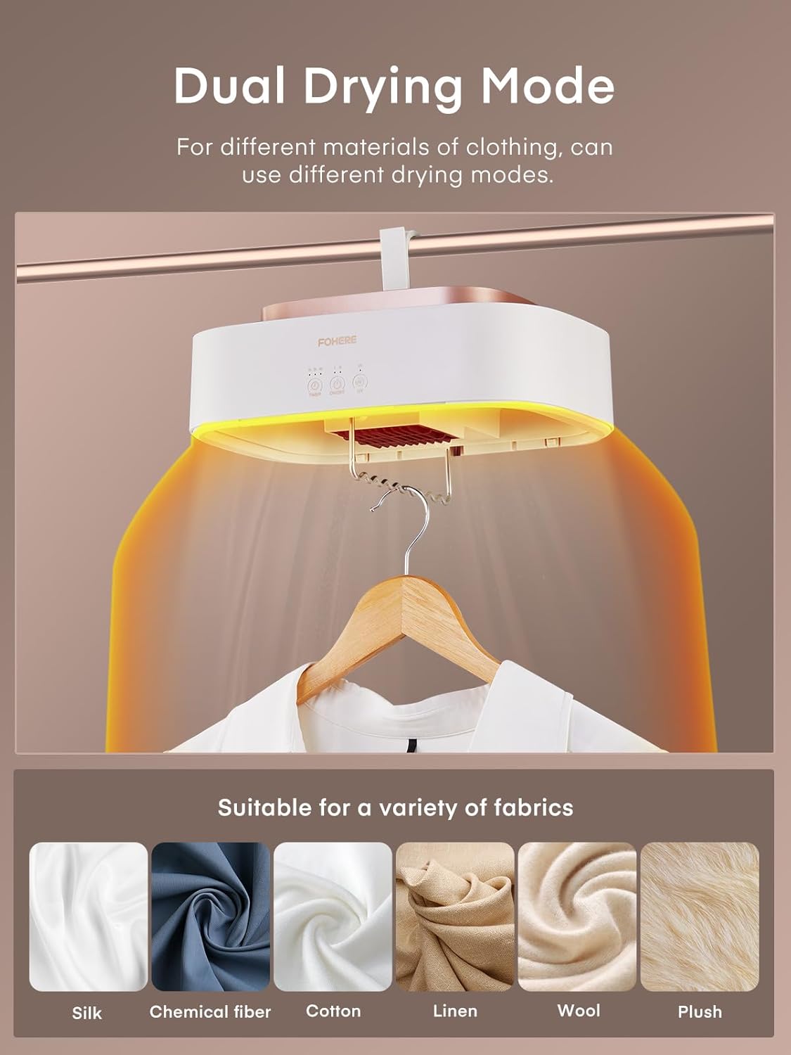 Portable Clothes Dryers, Mini Laundry Dryers with Timer Function & Dry Bag, Easy to Use Multiple Compact Dryer for Clothes, for Travel, Apartment, RV, Dorm, for Light Clothes, Underwear, Baby Clothe