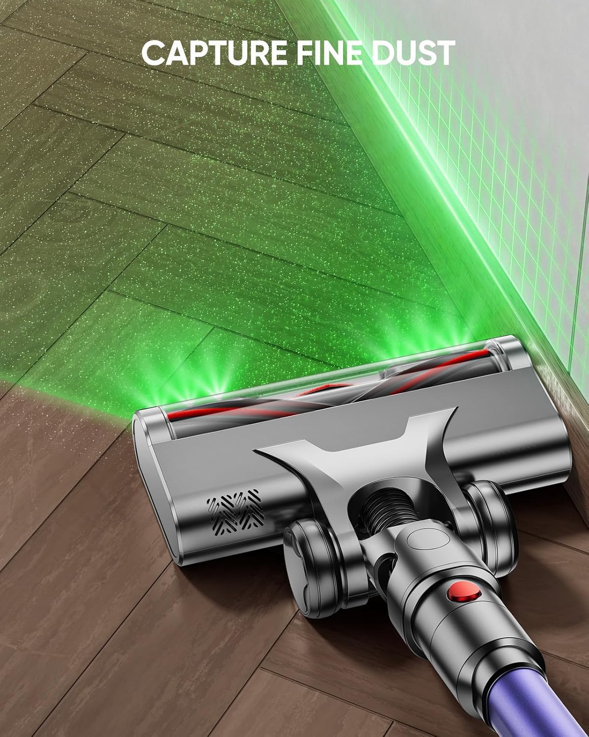 Cordless Vacuum Cleaner, 650W 55KPA 70Mins Vacuum Cleaners for Home, Stick Vacuum with 1.8L Cup, Anti-Tangle, 8-Stage Filter System, Green Light for Pet Hair, Carpet, Floor