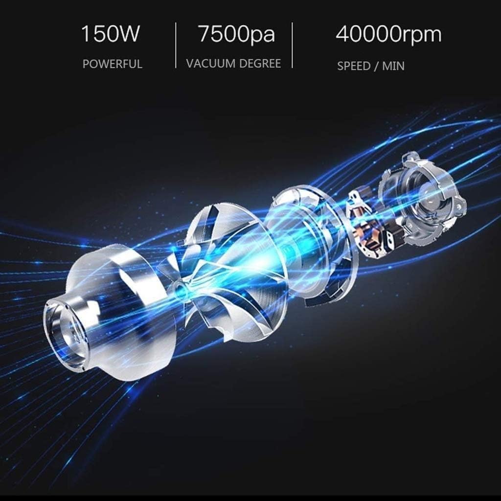 Handheld Vacuum Clean,Upright Vacuum Cleaner Cordless Vacuum Stick Lightweight 2 in 1 Handheld Rechargeable Vacuum with Powerful Suction and LED Brush for Home and Pet Hair Cleaning