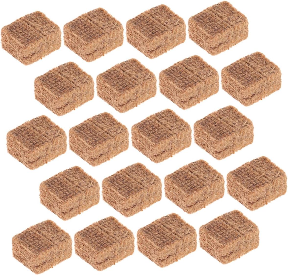 GALPADA 20pcs Charcoal Fire Starter Bricks Efficient for Grills BBQ and Fireplaces and Outdoor Camping Fire