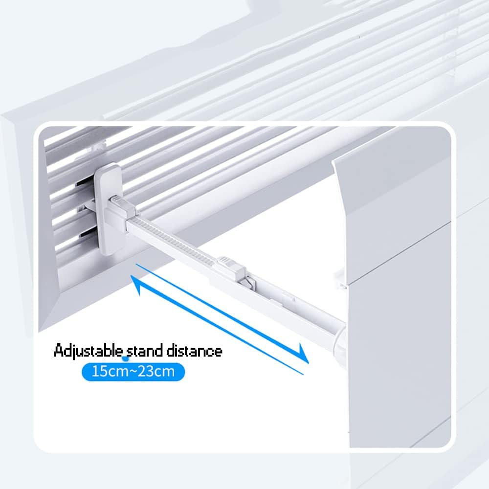 Central Air Conditioner Cold and Hot Air Outlet Deflector Universal Anti-Straight Wind Visor Cold Air Transfer Air Deflector Suitable for Office/Home Cooling/Heating Air Circulation