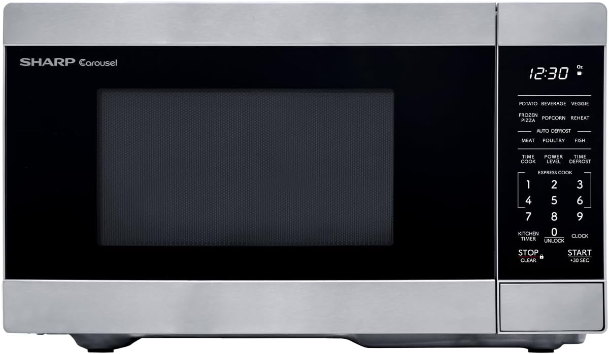 SHARP Countertop Microwave Oven with Removable 10.6