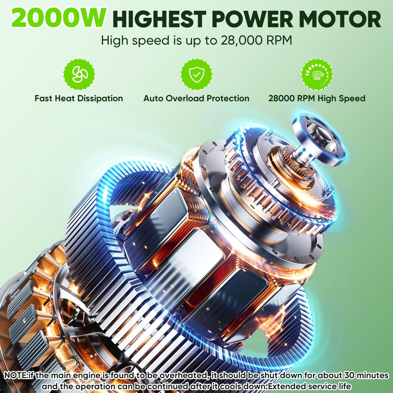 Blender 2000Watt, Countertop Blenders for Kitchen,64 Oz Pitcher/21-Oz To-go Cup, 7 Preset Programs for Ice Crush/Frozen Drinks/Nut Butter, High Speed, Dark Silver