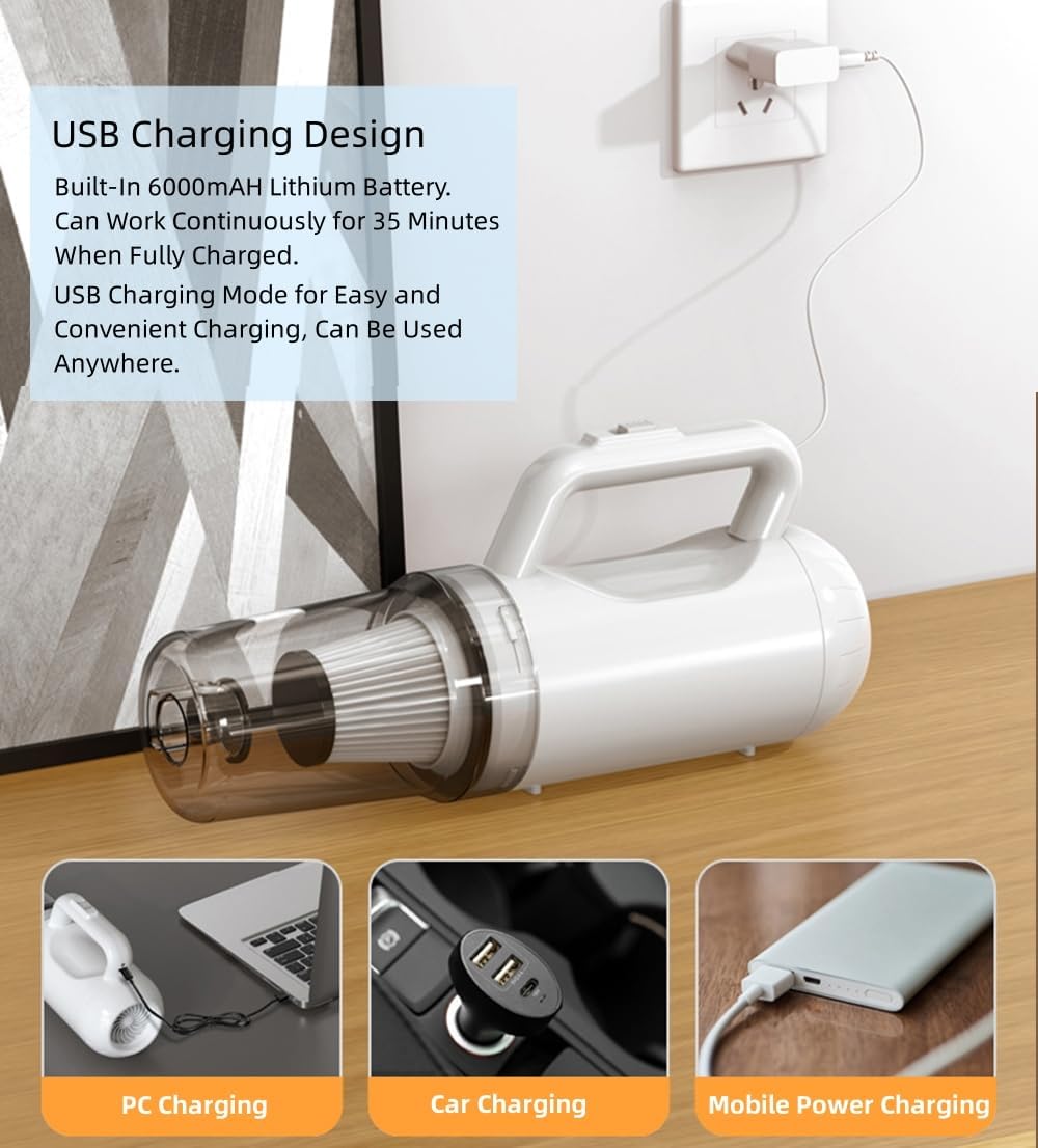 Cordless Stick Vacuum Cleaner and Mop Combo, Vacuum Blower and Mop 3 in 1, 12000pa Suction Stick Vacuum Cleaner Rechargeable Upright Vacuum with Water Tank for Home Hard Floor Pet Hairs