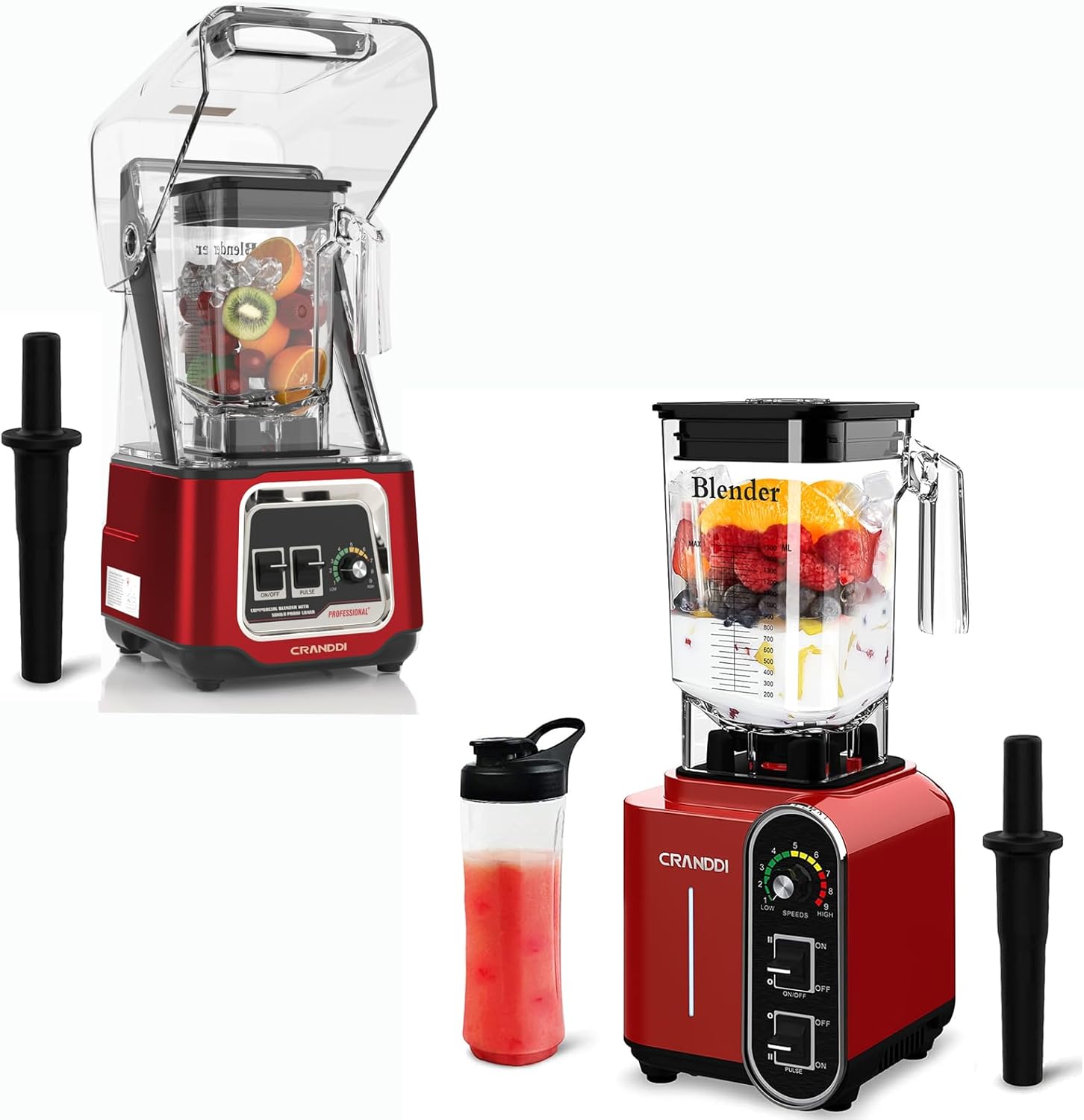CRANDDl Commercial Quiet Blender K80 + K98C