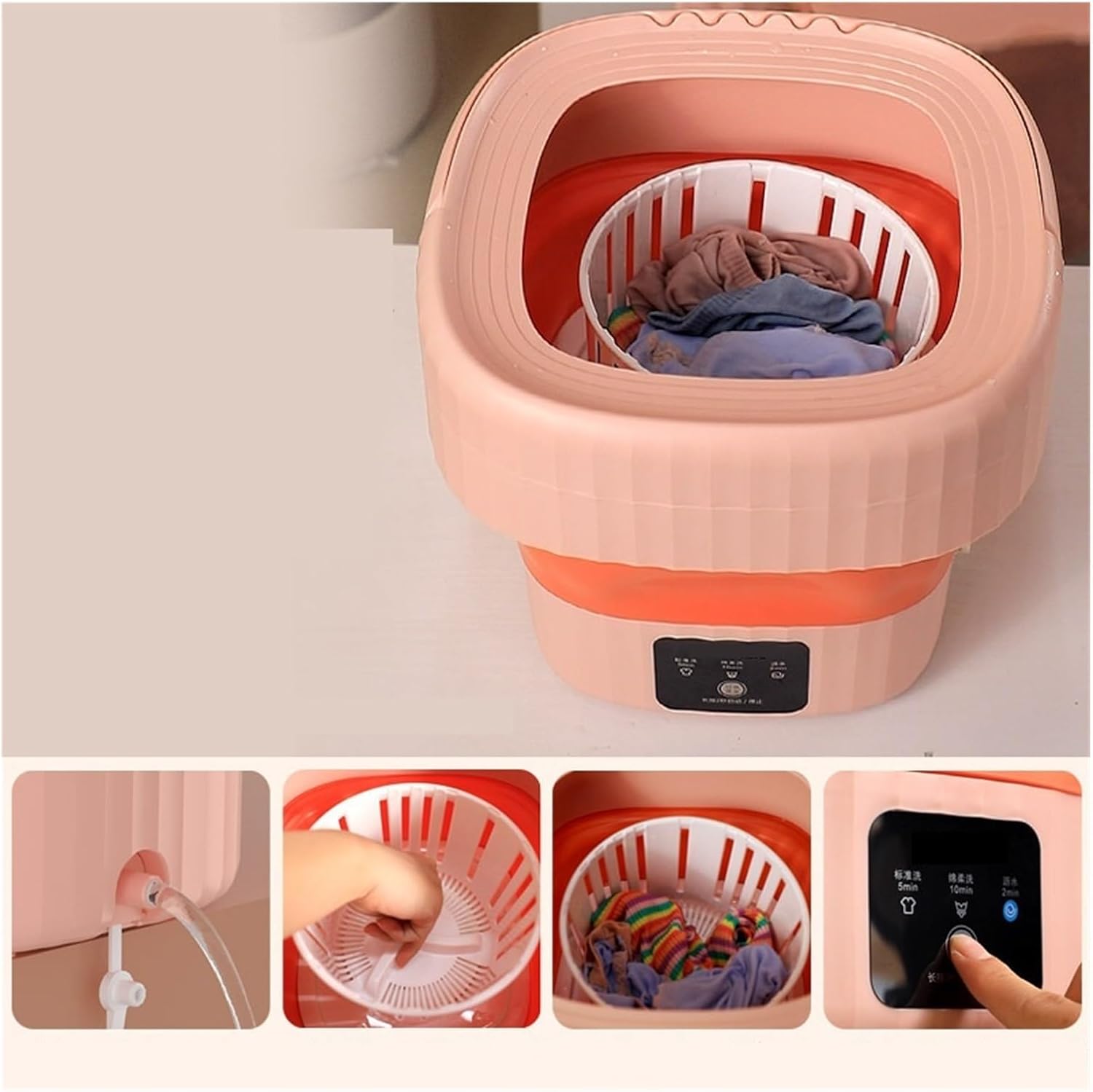 Portable Washing Machine, Mini Washing Machine Foldable, For Washing Clothes, Underwear Or Small Items Of Portable Washer,for Travel,Camping, RV & Dorms