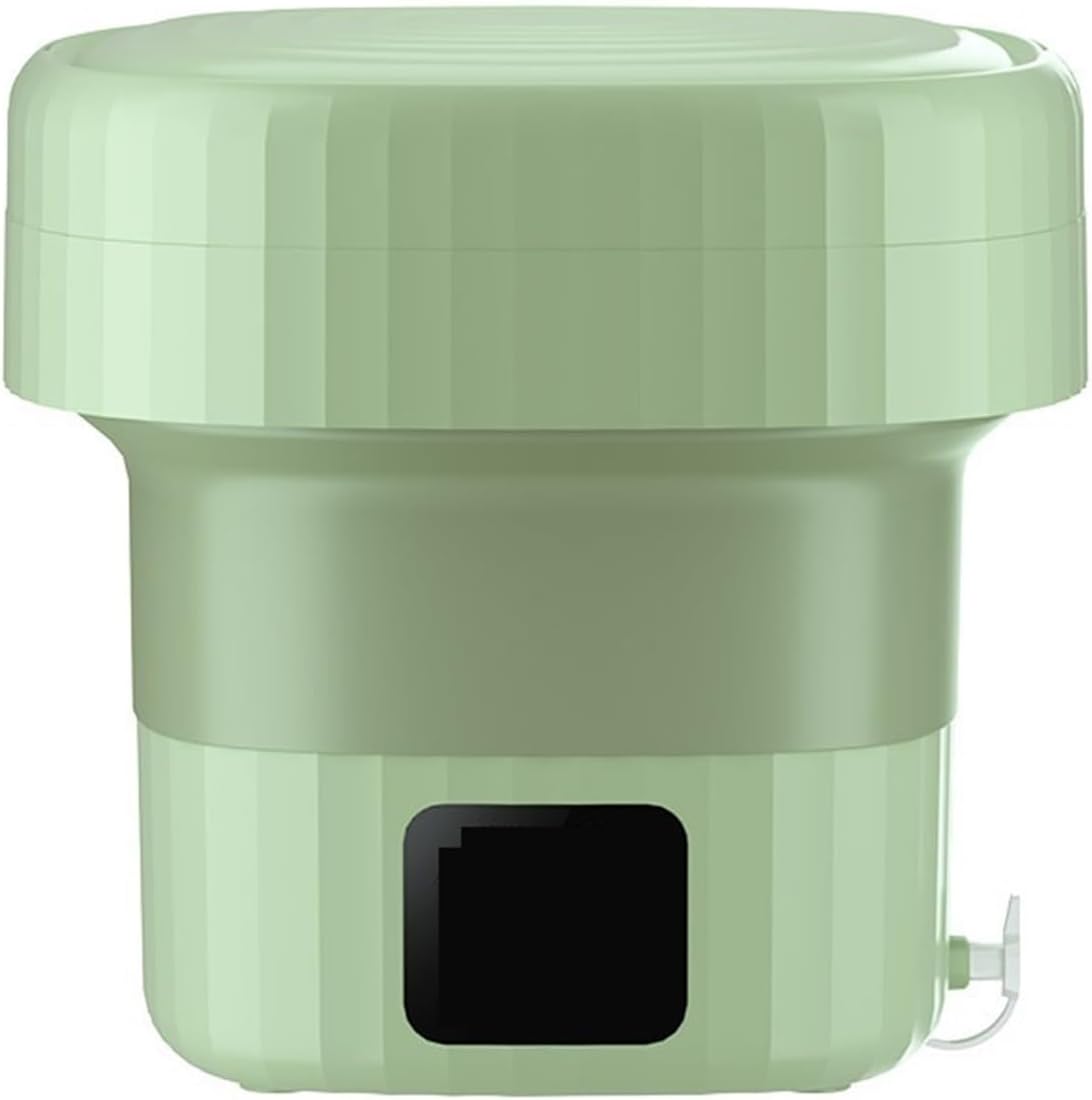 Folding Washing Machine, Multifunctional Socks Washing Machine, Small Dormitory Travel Outdoor Portable,for Travel,Camping, RV & Dorms(Green)