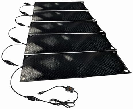 Heated Outdoor Mats for Snow & Ice Melting, Non-Slip Stair Heating Mat 10