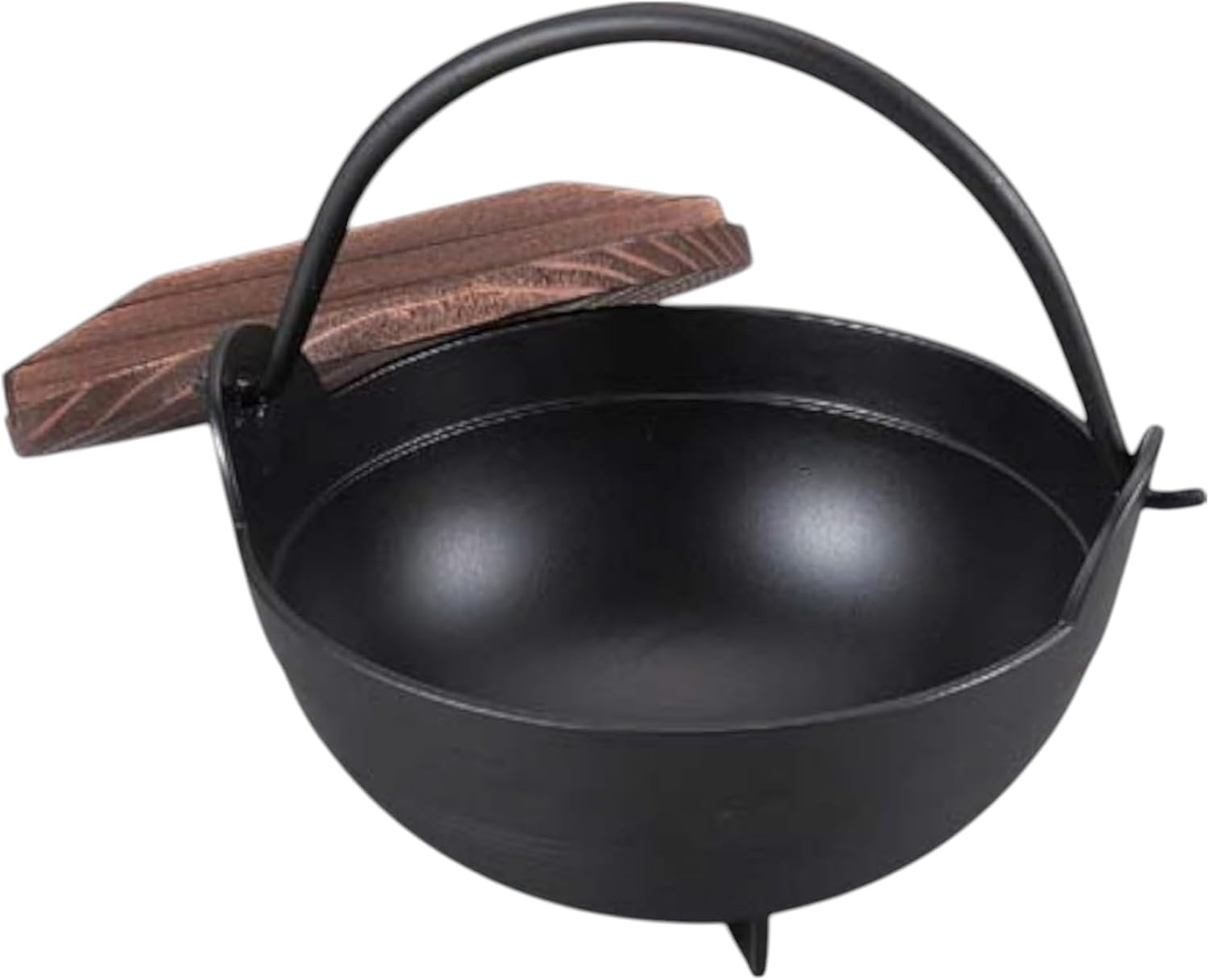J-kitchens Classic Camping Pot, 8.3 inches (21 cm), Pot with Black Tiered Wooden Lid, 9.1 x 8.3 x 8.5 inches (23 x 21 x 21.5 cm), Aluminum, Wooden Product, Made in Japan