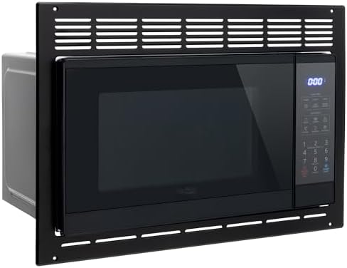 RecPro High Pointe Black Microwave | 0.9 Cu. Ft. | 6 Cook Modes | Child Lock | Touch Pad Controls | Mute Mode