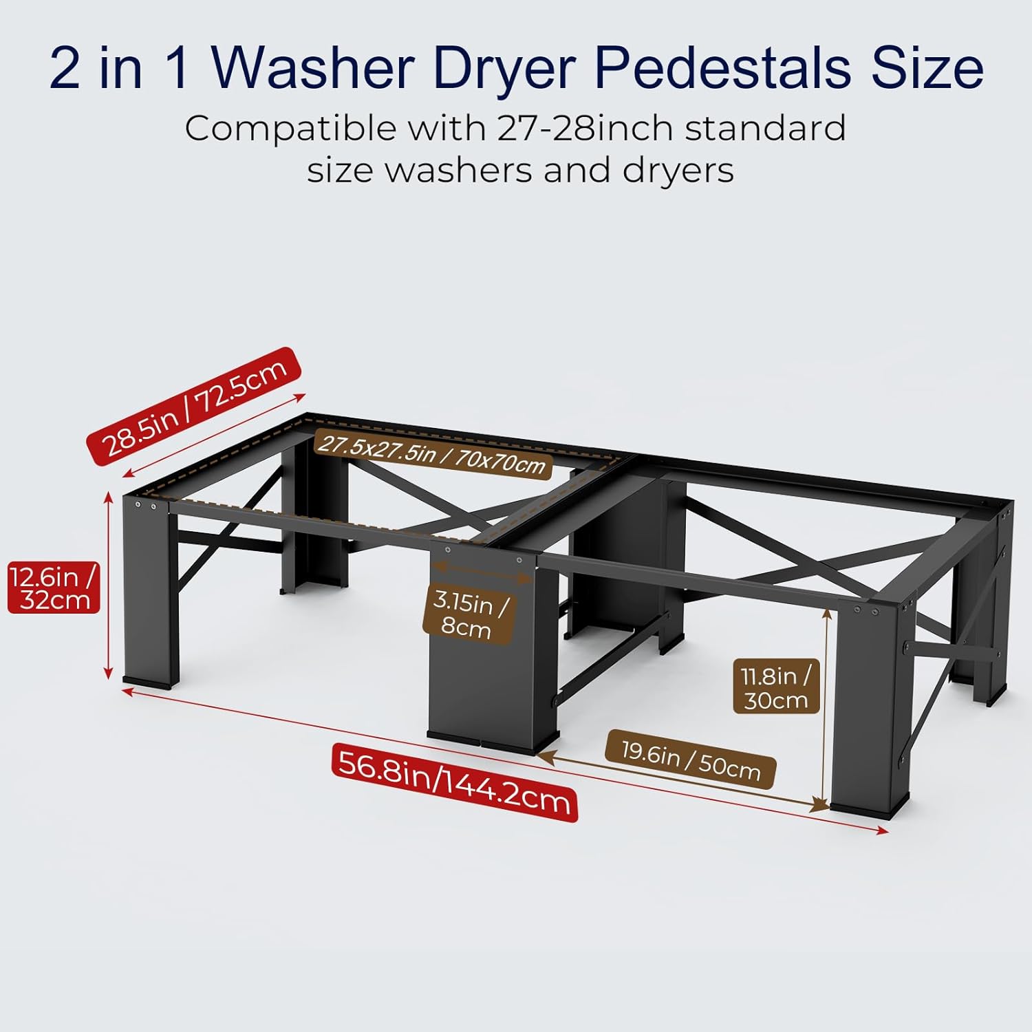 2 in 1 Washer Dryer Pedestals, 13