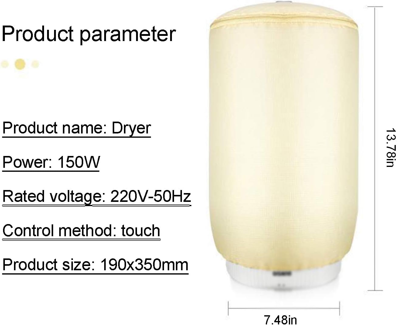 Portable Clothes Dryer,450W Drying Clothes Rack with 500g Heavy Loading, Folding Dryer with Energy Saving & Quick Dry, Digital Automatic Timer with Home Use,Pink