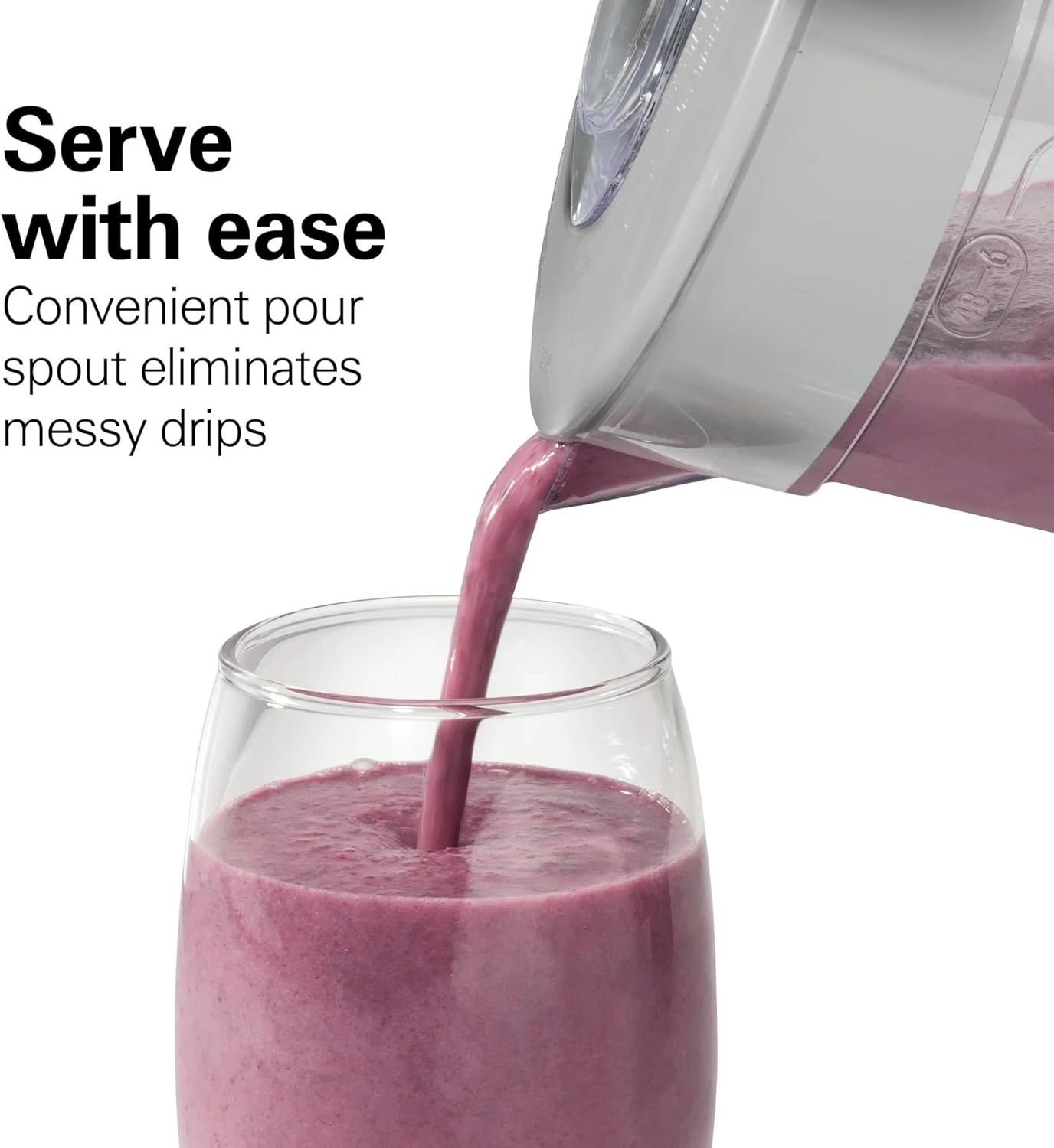 Beach Smoothie Blender with 650W Peak Power, Wave Action System, 12 Functions, 48 oz BPA-Free Jar, and Ice Sabre Blades Black (White)