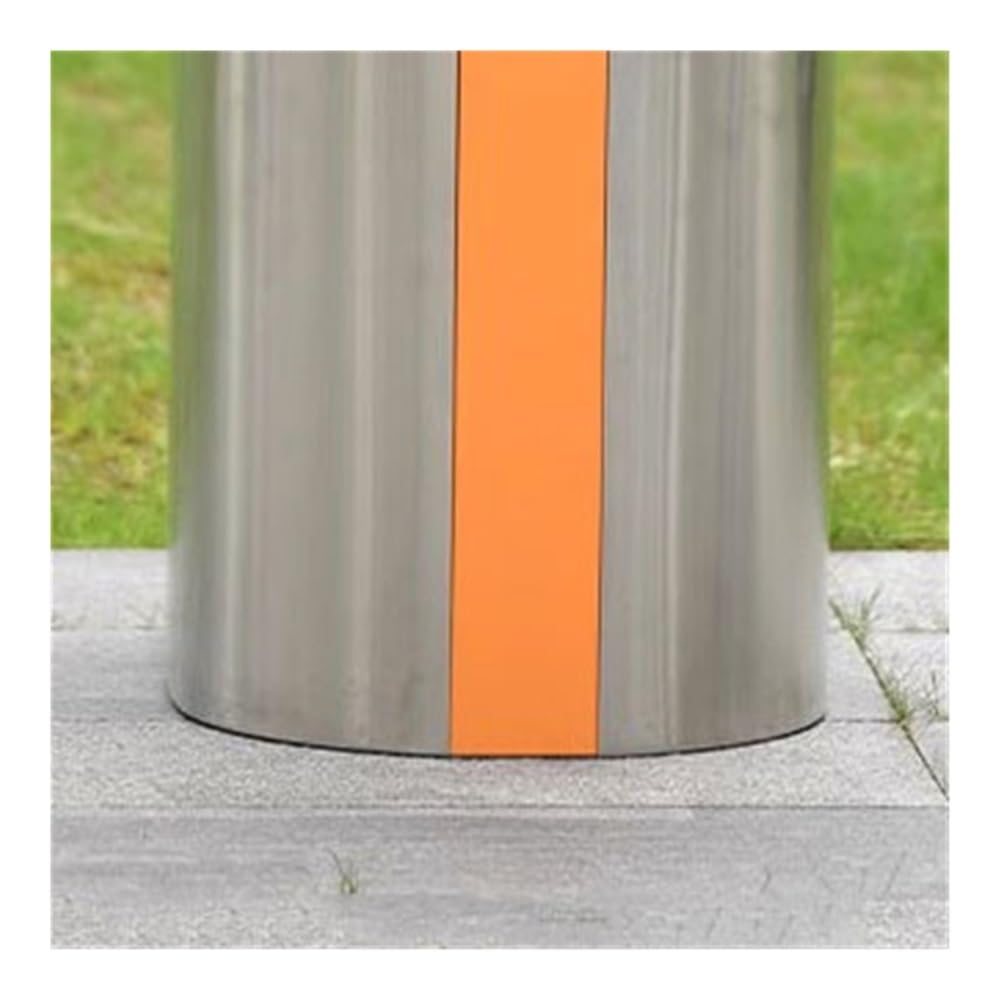 Outdoor Trash Can, Commercial Household with Lid Trash Can Stainless Steel Outdoor Small Rubbish Bin