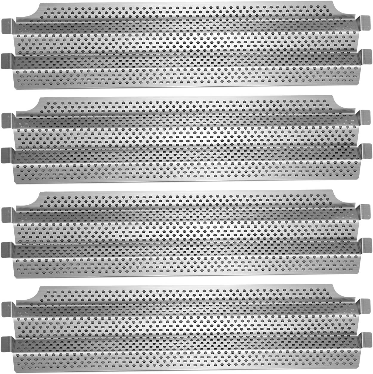 Grill Parts Replacement, 4pc Stainless Steel Heat Plate Shield for Model Viking VGBQ 30 in T Series, VGBQ 41 in T Series, VGBQ 53 in T Series, VGBQ30, VGBQ41, VGBQ53, Tamer Burner Cover