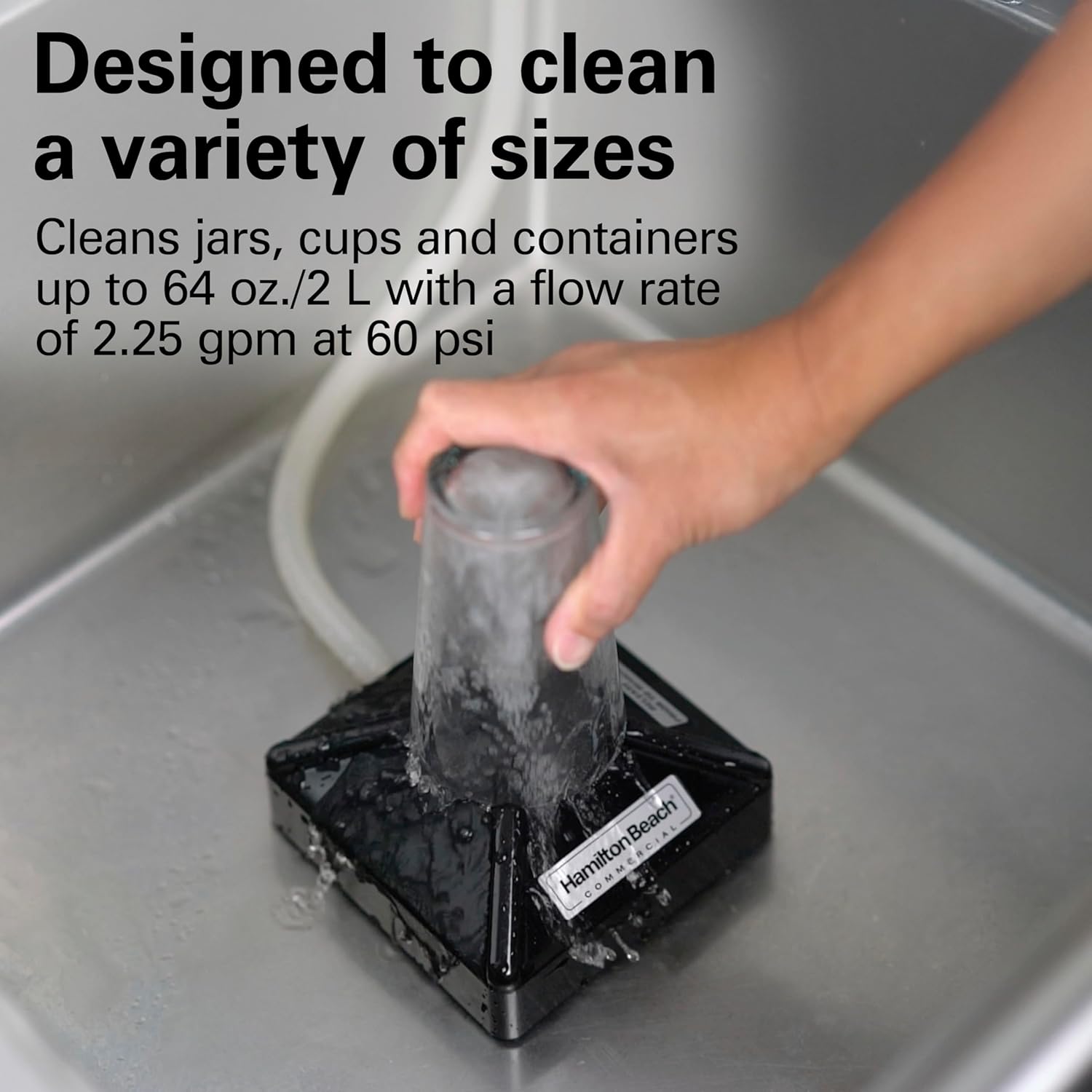 Hamilton Beach (BCR100) Commercial Blender Container Rinser Black