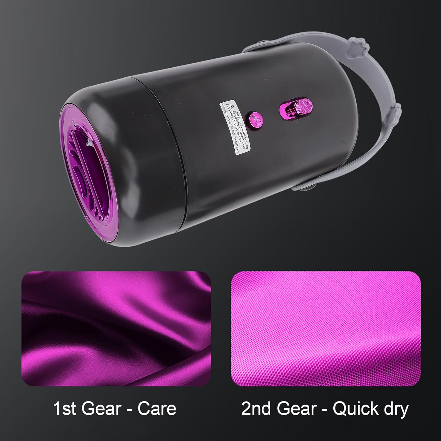 ZJchao Portable Clothes Dryer, 2 Gears Mini Laundry Dryer Low Noise Even Heating Clothes Dryer Machine Drying Device Portable Dryer Mini Dryer with Shoe Drying Tube for Apartment RV