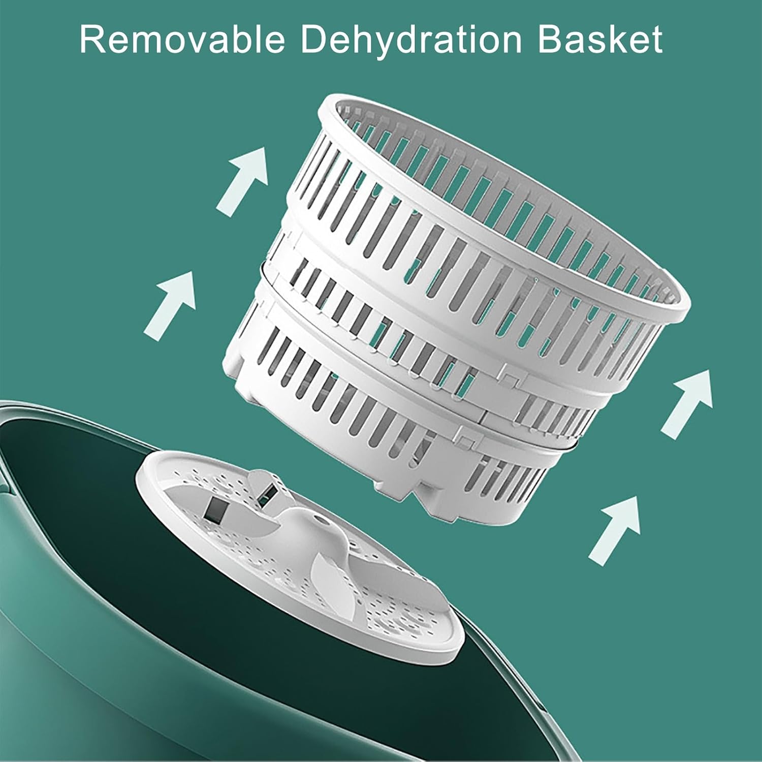 THAMBA 24L Large Capacity Mini Portable Folding Washing Machine, Sales are far Ahead Suitable for Any Occasion Small Washing Machine (Color : Green)