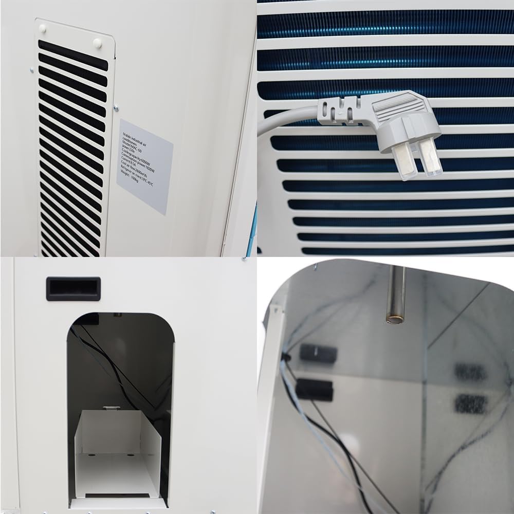 Industrial Portable Air Conditioner with Wheels 14L Large Tank Commercial Spot Cooler Ideal for Hospitals Workshops Outdoor Events 220V 1820W