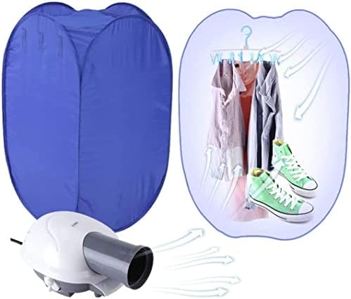 Electric Clothes Dryer 800W Portable Ventless Air Clothing Drying Machine Foldable Fast Garment Dryer for Home Dorm Travel US Plug 19.69 x 19.69 x 35.43 inch