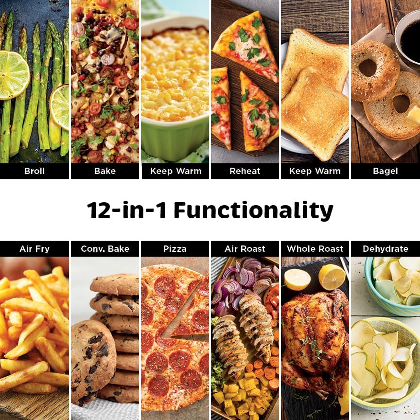 Ninja DCT451 12-in-1 Smart Double Oven with FlexDoor, Thermometer, FlavorSeal, Smart Finish, Rapid Top Convection and Air Fry Bottom , Stainless Steel