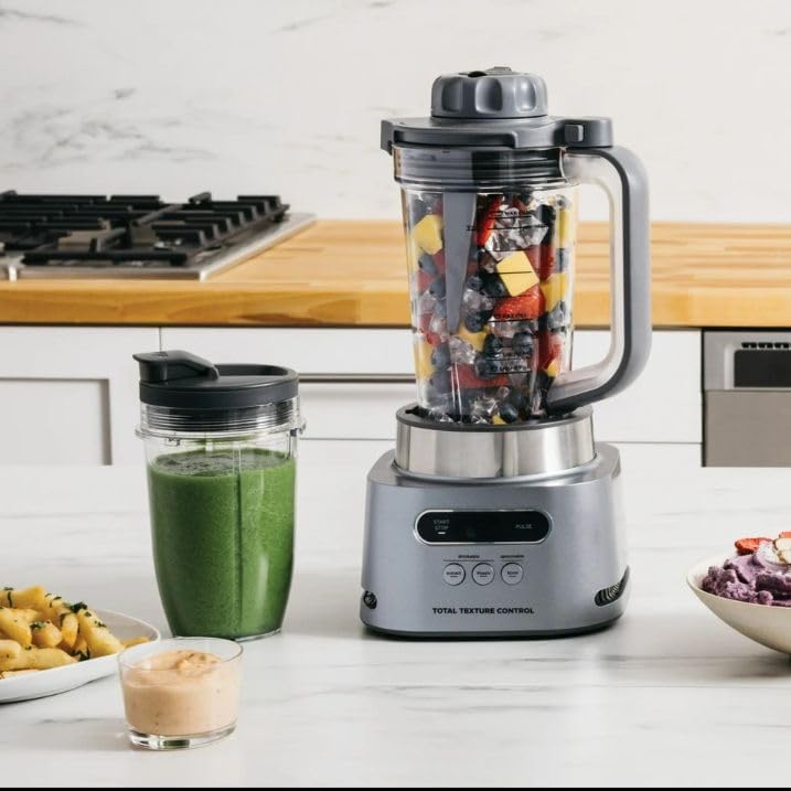 Ninjjaa TWISTi High-Speed Blender: 1500W, Auto-iQ, Twist Tamper for Smoothies & Nutrient Extraction,Frozen Drinks & Spreads with Hybrid-Edge Blades