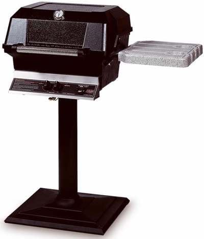 Modern Home Products MPB Aluminum Post and NuStone Patio or Deck Mount for MHP Grills- Grill Accessory