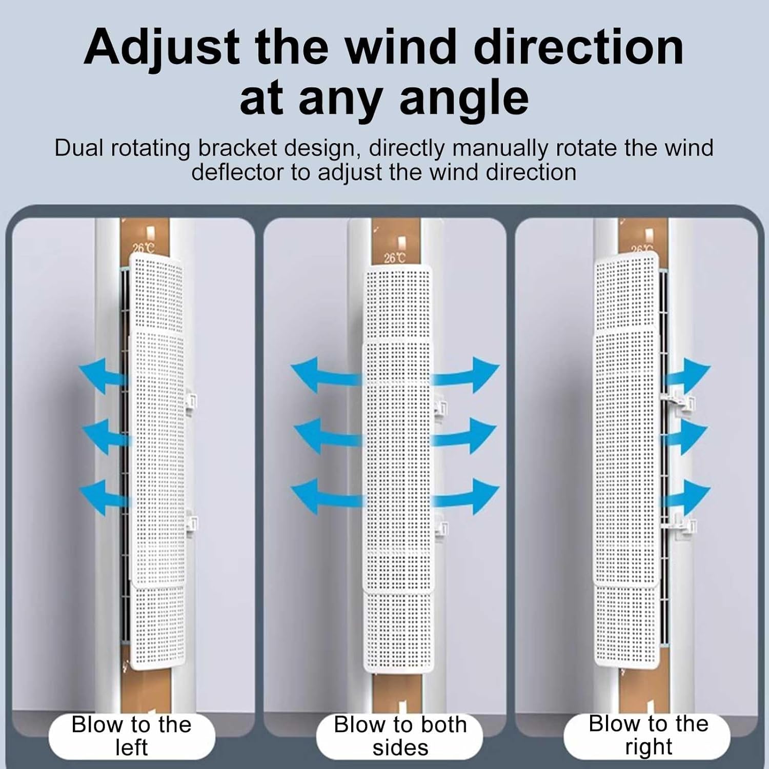Adjustable Air Conditioner r, Universal Anti Direct Blowing Air Conditioning Baffle, r Anti-Condensation, for Home/Room/Office