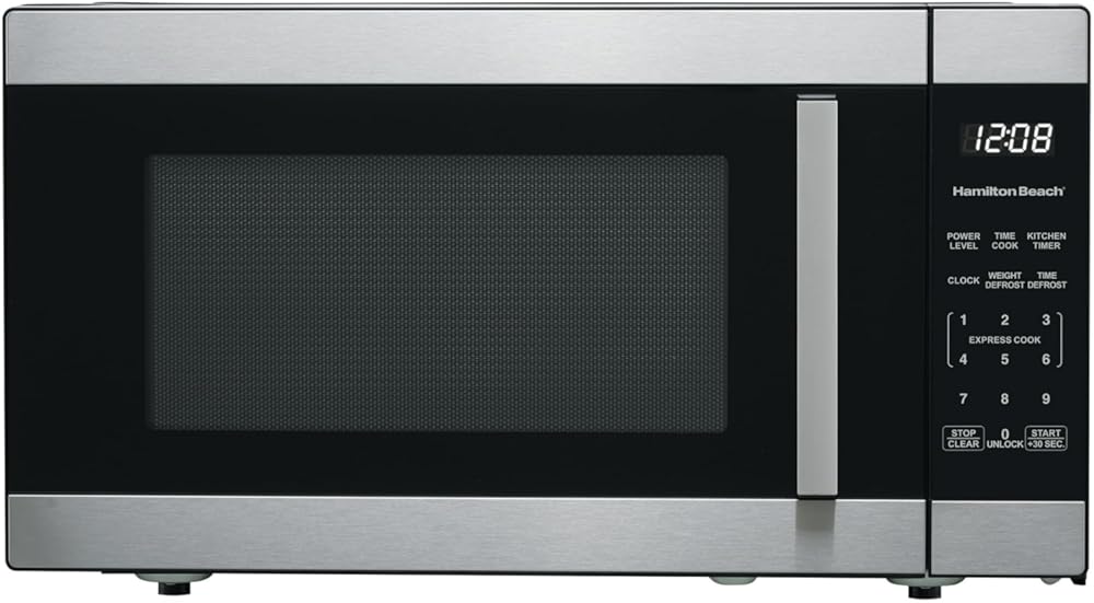 1.6 Cu ft Countertop Microwave Oven with Sensor Cook and Stainless Steel Design