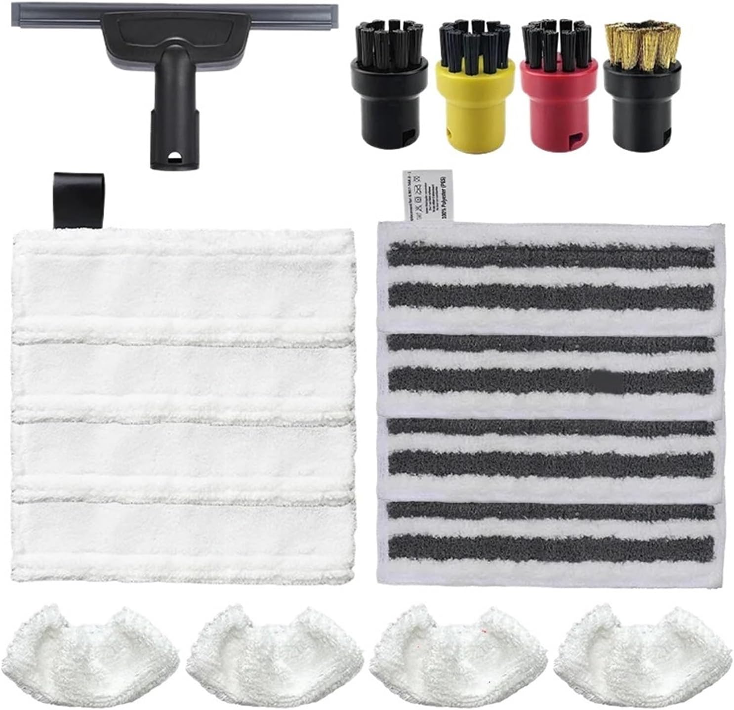 Compatible For Karcher EasyFix SC2 SC3 SC4 SC5 Handheld Vacuum Cleaner Parts Microfibre Steam Mop Rags Pads Glass Scraper Brush Head(Lavender)