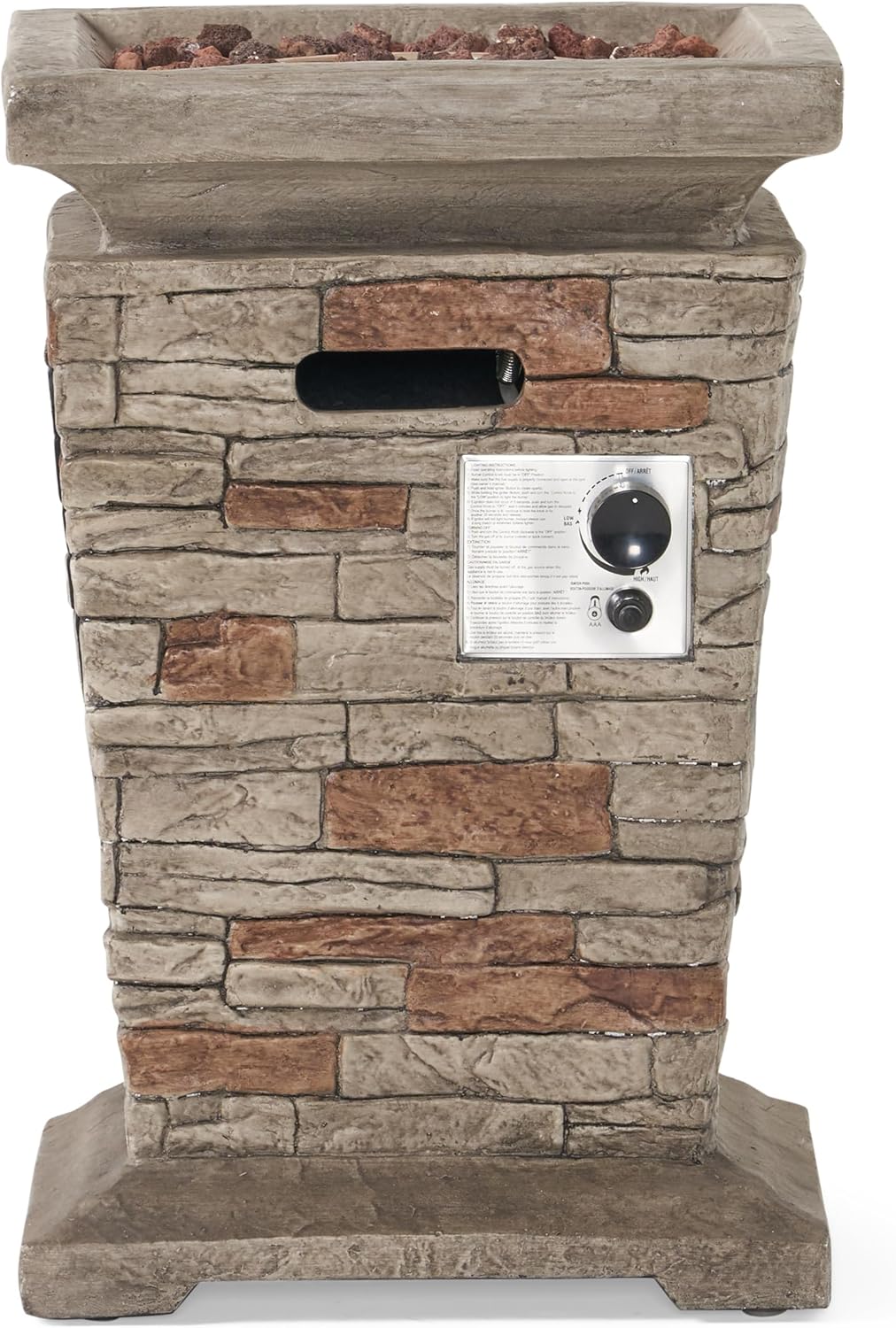 Propane Fire Pit Table, 19.5